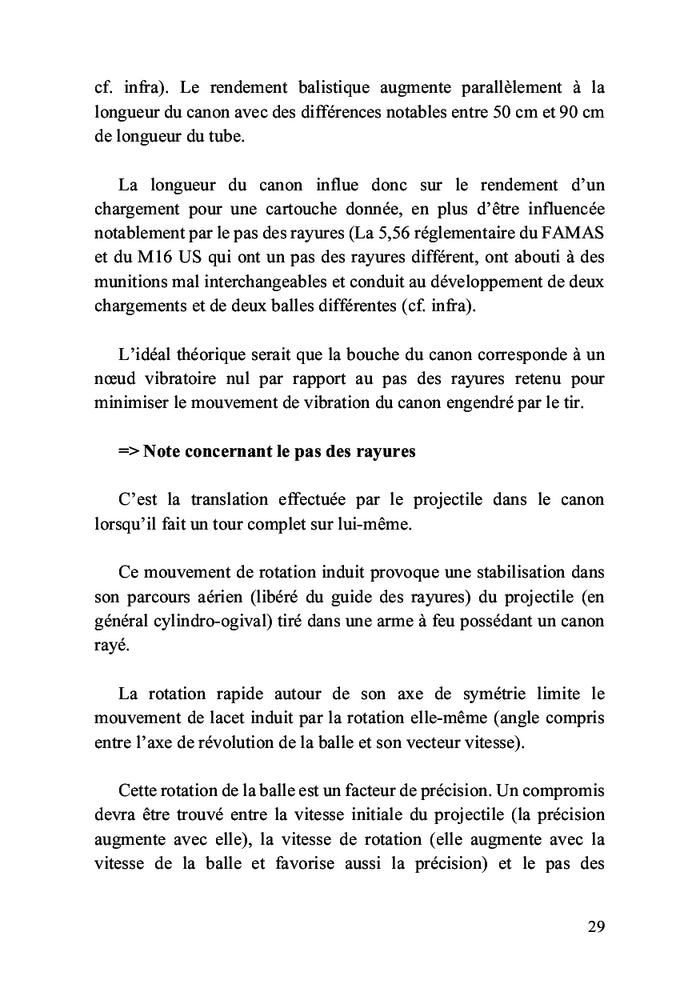 Balistique des armes à feu de poing et d'épaule