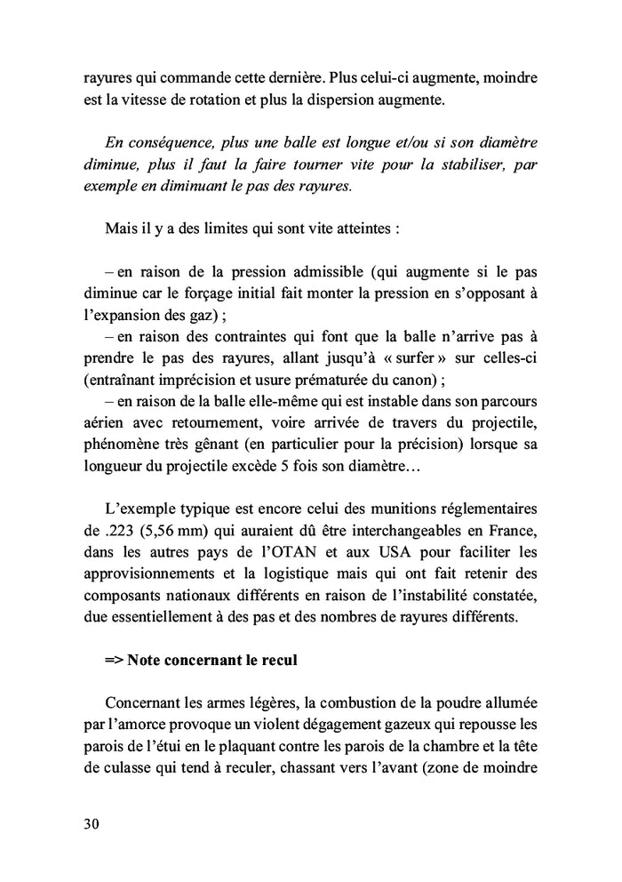 Balistique des armes à feu de poing et d'épaule