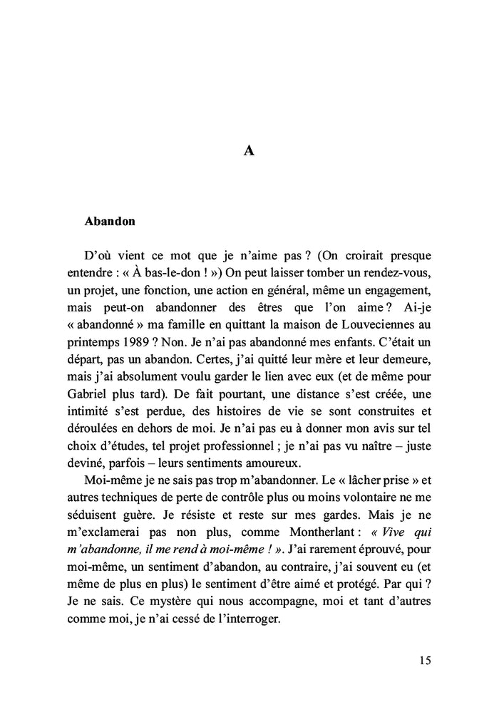 Mes cailloux blancs Les mots d'une vie