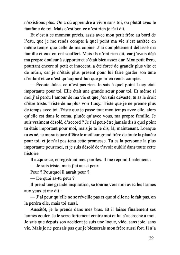 Deux personnes, un amour et une pincée d'espoir