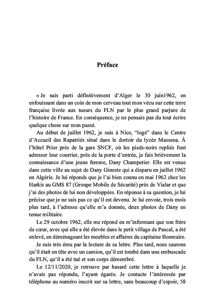 Mémoires d'un patriote algéro-boufarikois