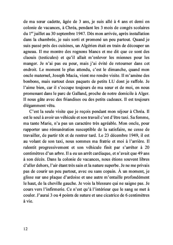 Mémoires d'un patriote algéro-boufarikois