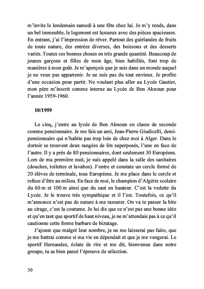 Mémoires d'un patriote algéro-boufarikois