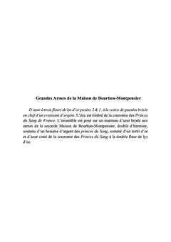 Les Maisons de Bourbon-Montpensier