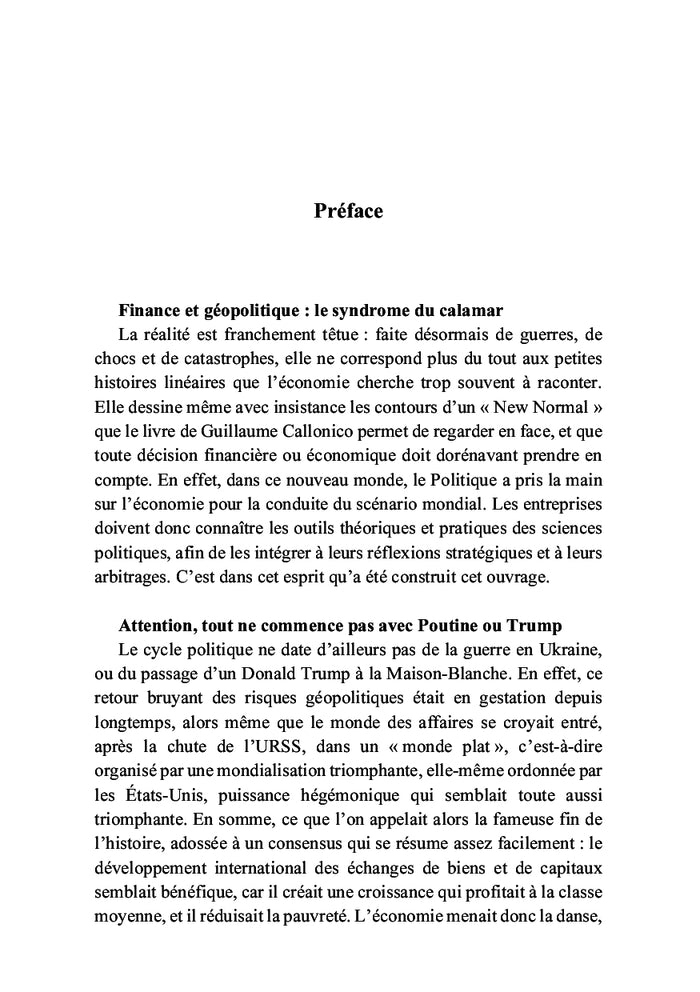 Le réveil géopolitique de la finance