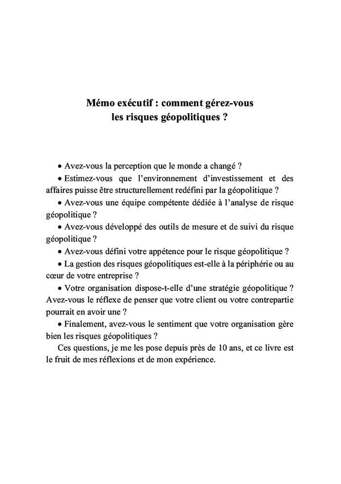 Le réveil géopolitique de la finance