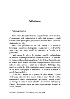 Le droit naturel De l'amont à l'aval