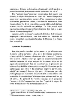 Le droit naturel De l'amont à l'aval