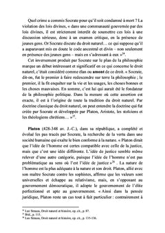 Le droit naturel De l'amont à l'aval
