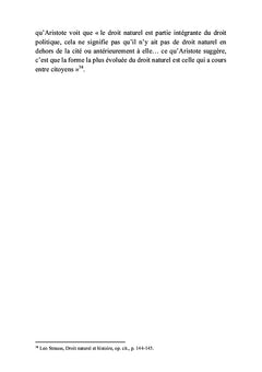 Le droit naturel De l'amont à l'aval
