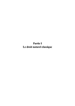Le droit naturel De l'amont à l'aval