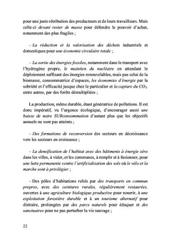 Ébauche d'une planification écologique et sociétale