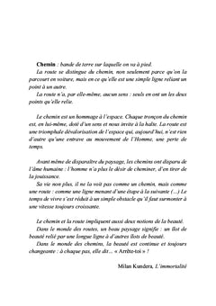 Un chemin de rêves et de promesses