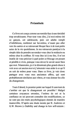 Adieu la timidité