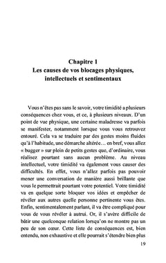 Adieu la timidité