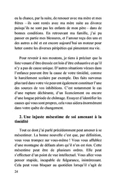 Adieu la timidité