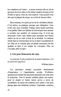 Adieu la timidité