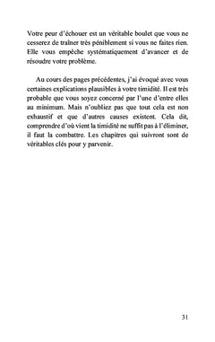 Adieu la timidité