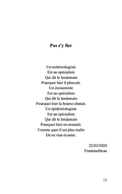 Poésie confinée