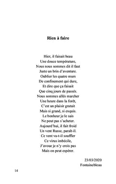 Poésie confinée