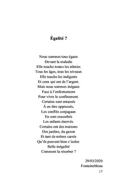 Poésie confinée