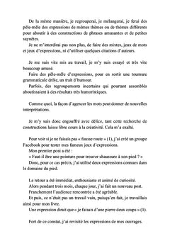 Expressions, jeux d'expressions et mises en scène d'expressions