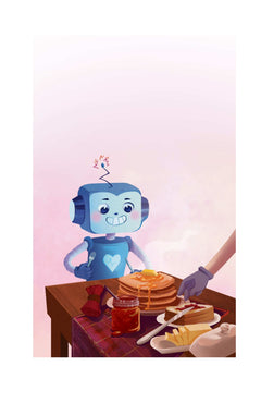 Bobo le robot se fait vacciner !