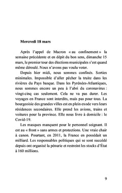 Petit journal d'un confiné