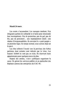 Petit journal d'un confiné