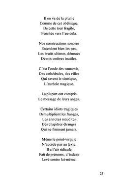 Plume fragile