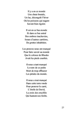 Plume fragile
