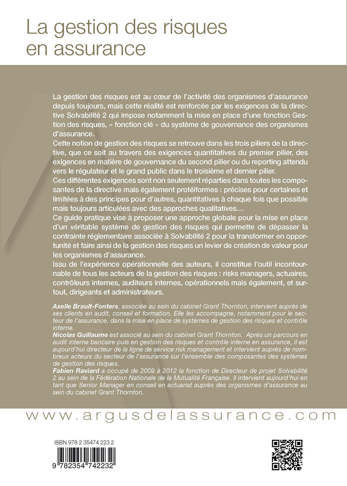 La gestion des risques en assurance