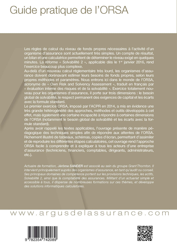 Guide pratique de l'ORSA