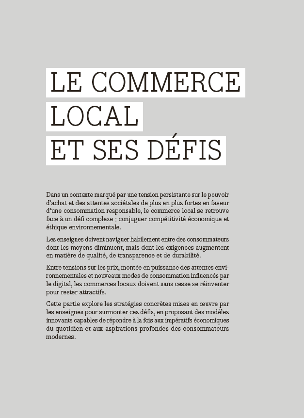 Le commerce de demain : le pouvoir du local