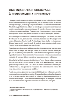 Le commerce de demain : le pouvoir du local