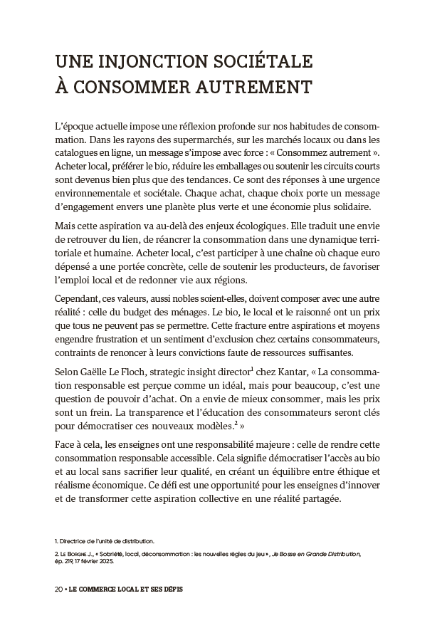 Le commerce de demain : le pouvoir du local