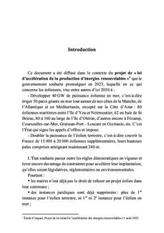L'éolien en question