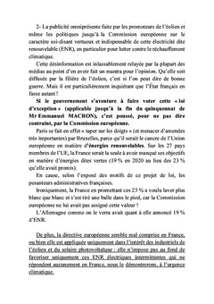 L'éolien en question