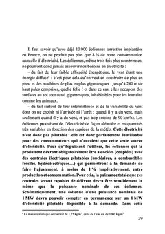 L'éolien en question