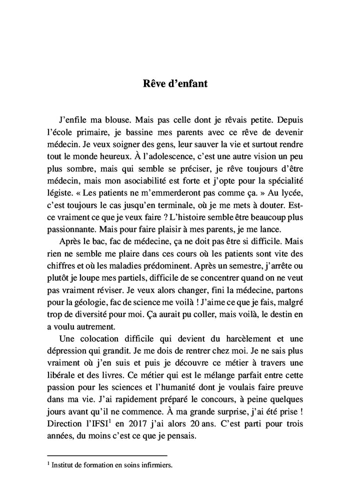 Chroniques d'une apprentie infirmière