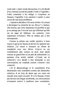 Il n'y a que l'école buissonnière qui développe la créativité