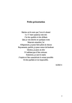 Les poèmes de Marine