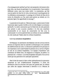 La pastorale des « visiteurs » en Belgique