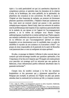 La pastorale des « visiteurs » en Belgique