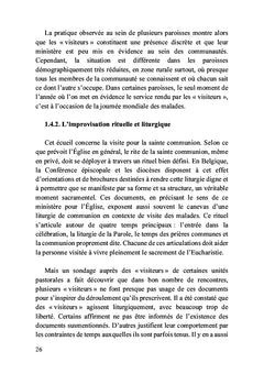 La pastorale des « visiteurs » en Belgique