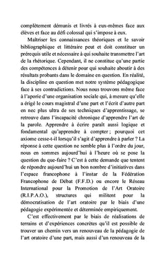 La pédagogie à travers le débat-éloquence