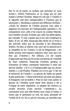 L'apologie de l'inutilité
