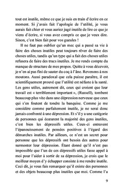 L'apologie de l'inutilité