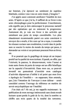 L'apologie de l'inutilité