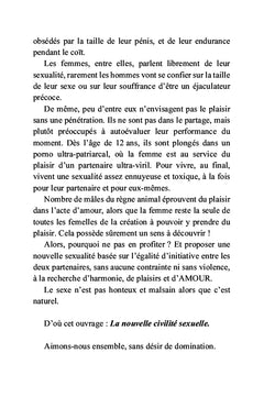 La nouvelle civilité sexuelle